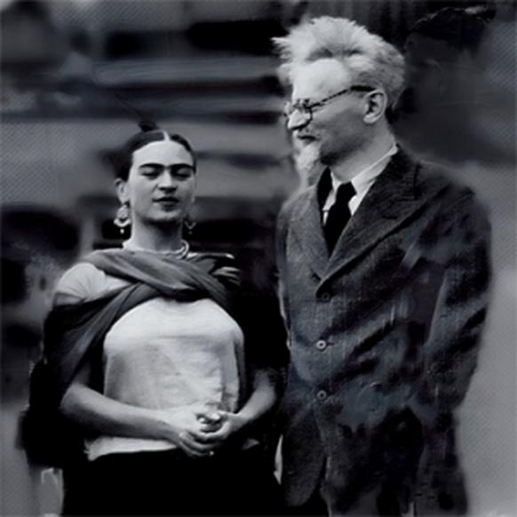 Frida Kahlo and Leon Trotsky
